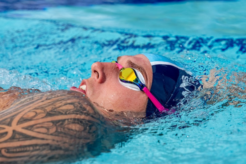 NanoClear™ Ghost Swim Goggles Mirror - (Pink)