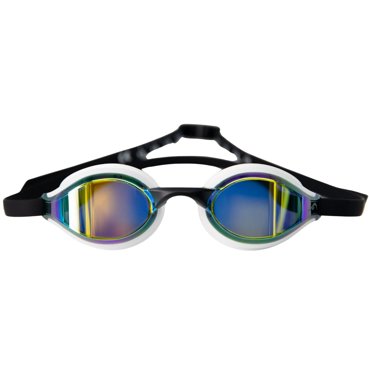 NanoClear Ghost swim goggles, blue mirror (white/blue) — view 2