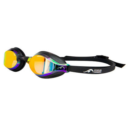 NanoClear™ Ghost Swim Goggles Red Mirror - (Black)