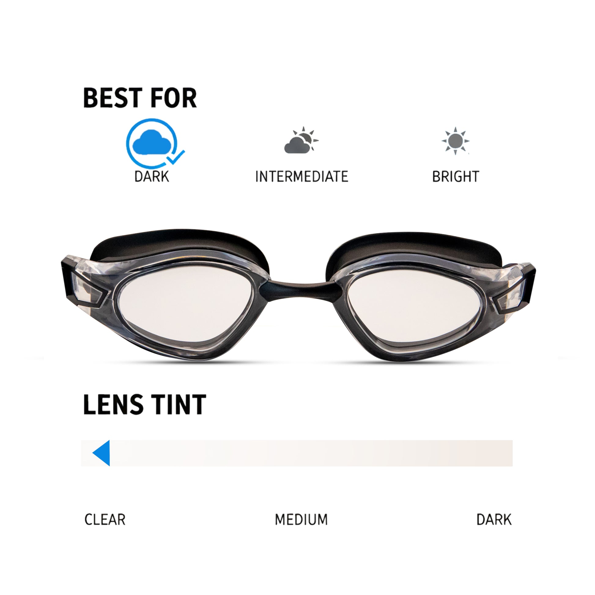 NanoClear™ Recon Swim Goggles Clear