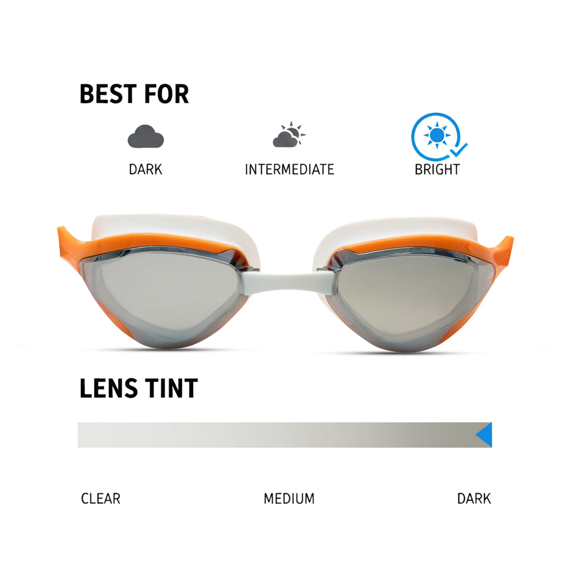 NanoClear™ Viper Swim Goggles Mirror