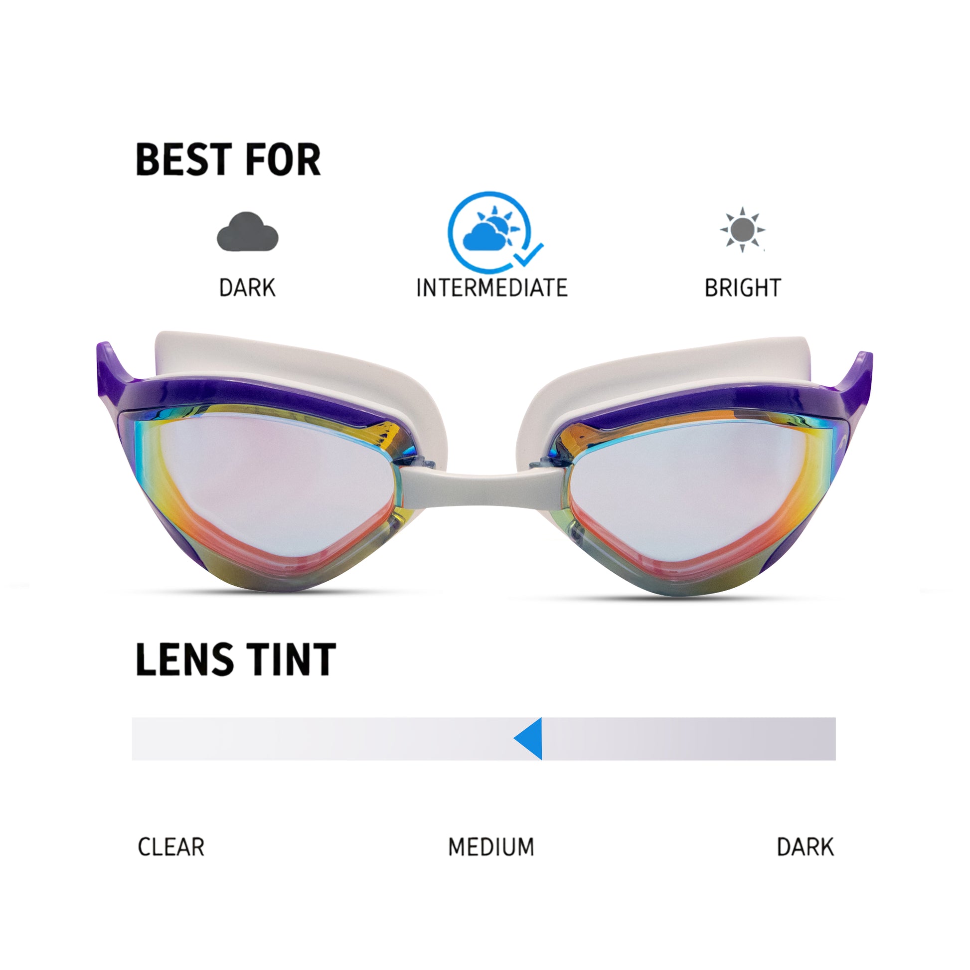 NanoClear™ Viper Swim Goggles Mirror