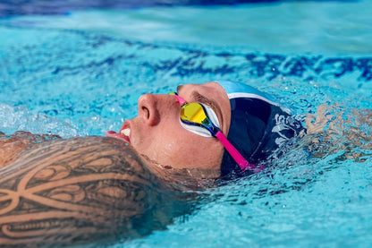 NanoClear™ Ghost Swim Goggles Mirror - (Pink)