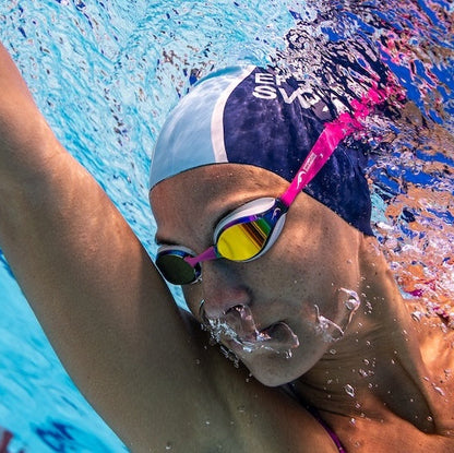 NanoClear™ Ghost Swim Goggles Mirror - (Pink)
