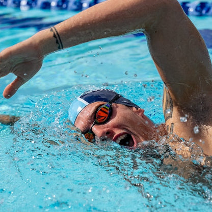 NanoClear™ Ghost Swim Goggles Red Mirror - (Black)