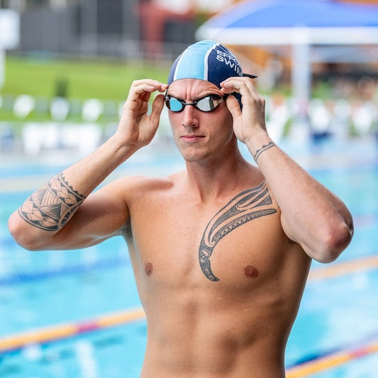 NanoClear™ Ghost Swim Goggles Tinted Mirror - (Black)