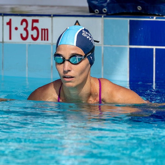 NanoClear™ Ghost Swim Goggles Tinted Mirror - (Black)