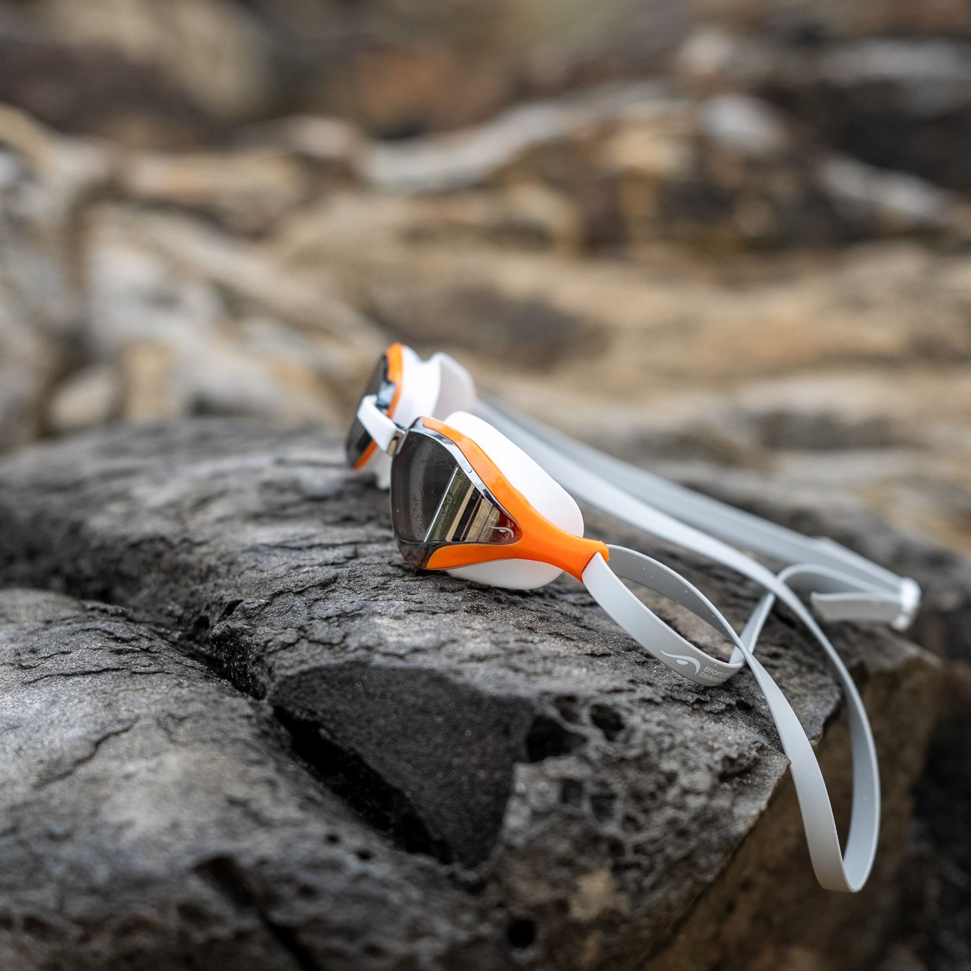orange swim goggles NanoClear™ Viper Swim Goggles Mirror