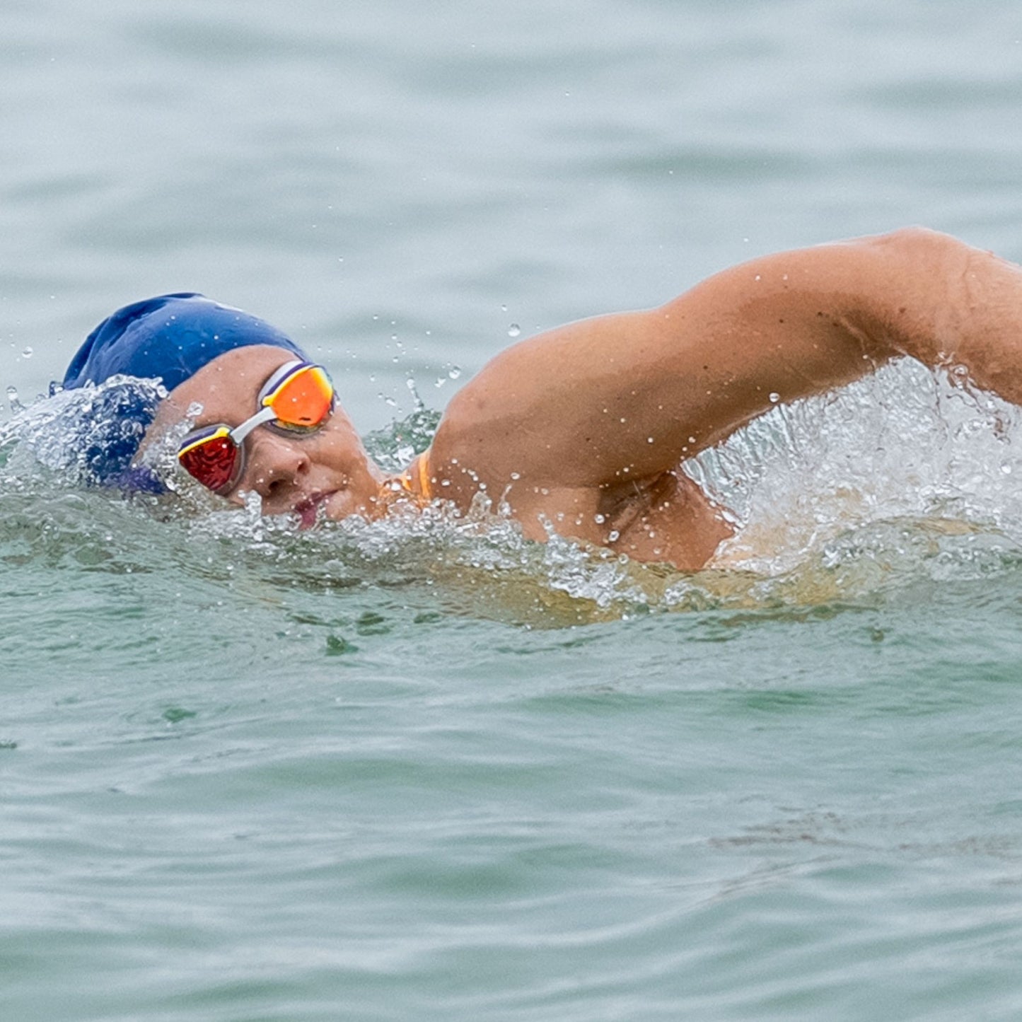 NanoClear™ Viper Swim Goggles Mirror - (Purple)