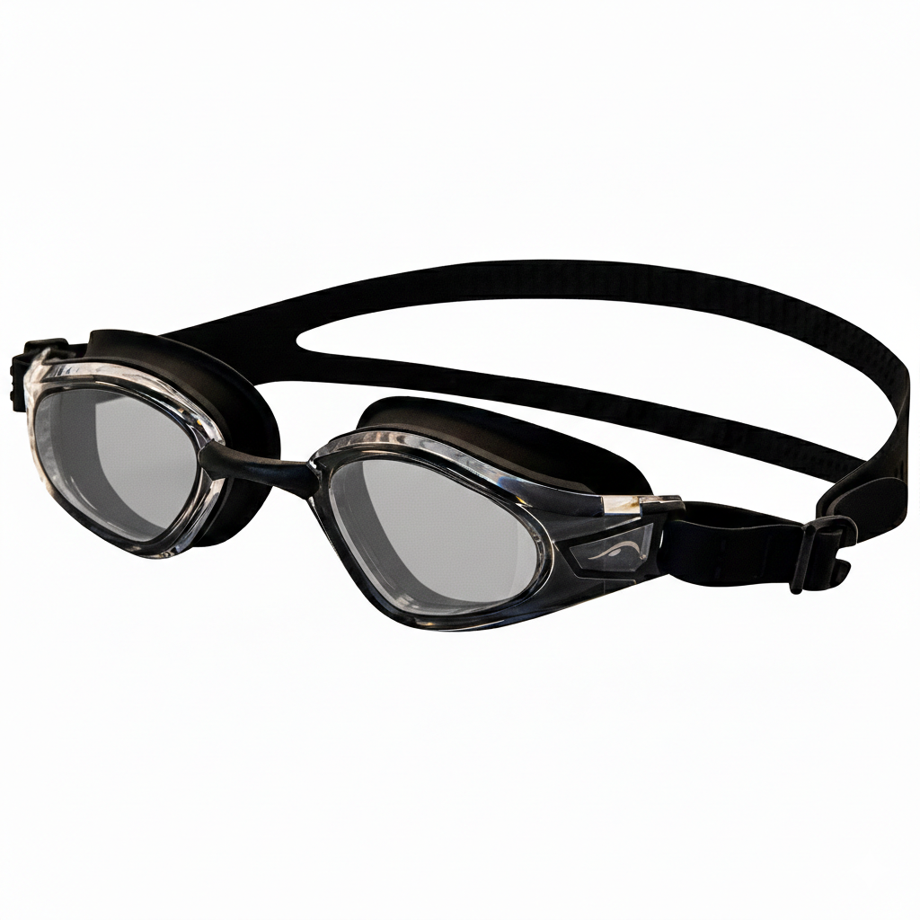 NanoClear™ Recon Optical Swim Goggles Smoke - (Black)