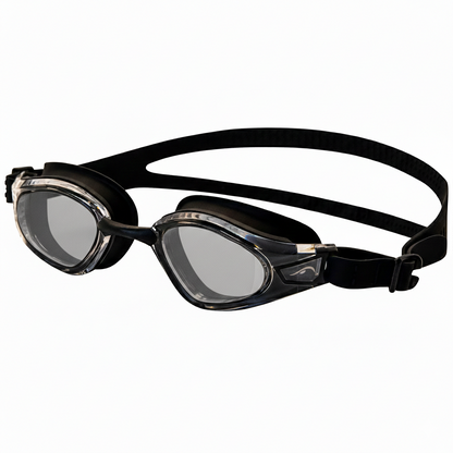 (Optical/Myopia) NanoClear™ Recon Optical Swim Goggles Smoke - (Black)
