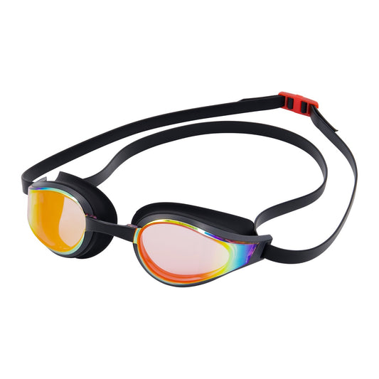NanoClear™ Strike Swim Goggles Red Mirror - (Black)