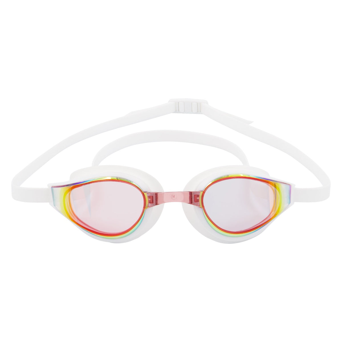 NanoClear™ Strike Swim Goggles Red Mirror - (White)