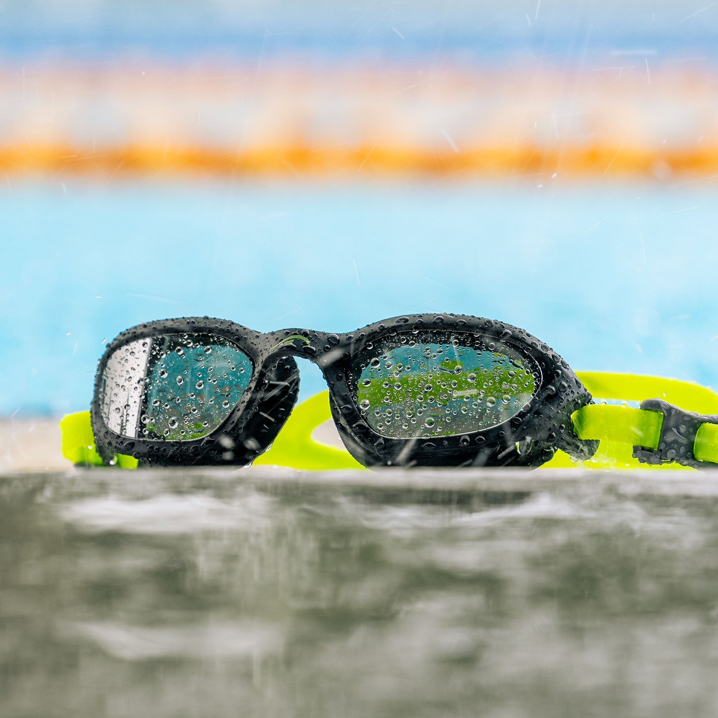 NanoClear™ Flex Swim Goggles Mirror - (Green)