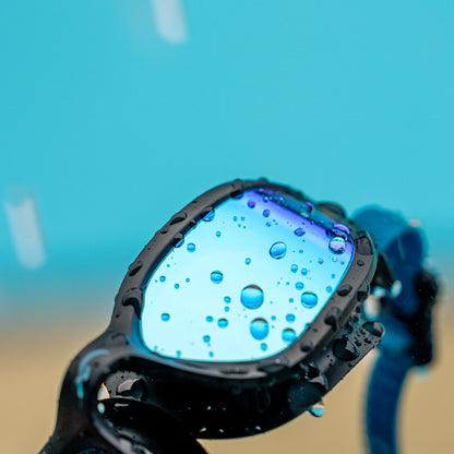 NanoClear™ Flex Swim Goggles Blue Mirror - (Black)
