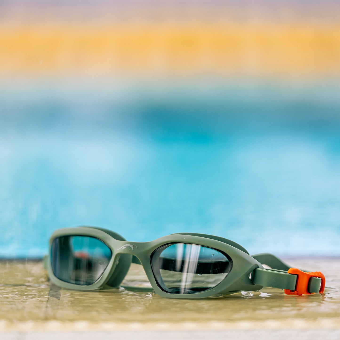 NanoClear™ Flex Swim Goggles Smoke - (Green)