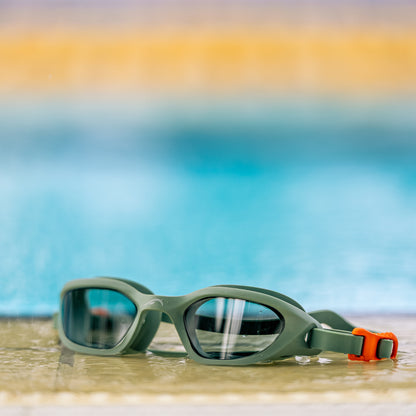 NanoClear™ Flex Swim Goggles Smoke - (Green)