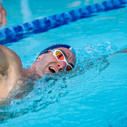 NanoClear™ Flex Swim Goggles Mirror - (White)